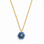 Blue Quartz Septagon Pendant