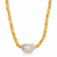 Sofia Baroque Pearl Beaded Necklace - Golden Yellow Quartz
