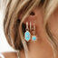 Starburst Mini Hoops - Turquoise