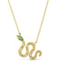 Slither Necklace - Green Quartz