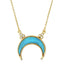 Titania Crescent Necklace - Turquoise