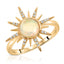 Gemstone Starburst Ring - Opal