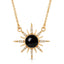 Gemstone Starburst Necklace - Black Onyx