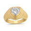 Stepped Heart Signet Ring