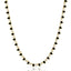 Teardrop Tennis Necklace - Black/Gold - 15.5 inch