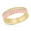 Pave Enamel Stacking Ring - Pastel Pink