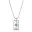 Starman Pendant- Mother of Pearl/Turquoise/Rhodium Silver