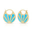 Moonage Hoops- Turquoise