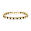 Teardrop Tennis Bracelet- Black/Gold